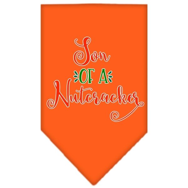 Mirage Pet Products Son of a Nutcracker Screen Print BandanaOrange Small 66-417 SMOR